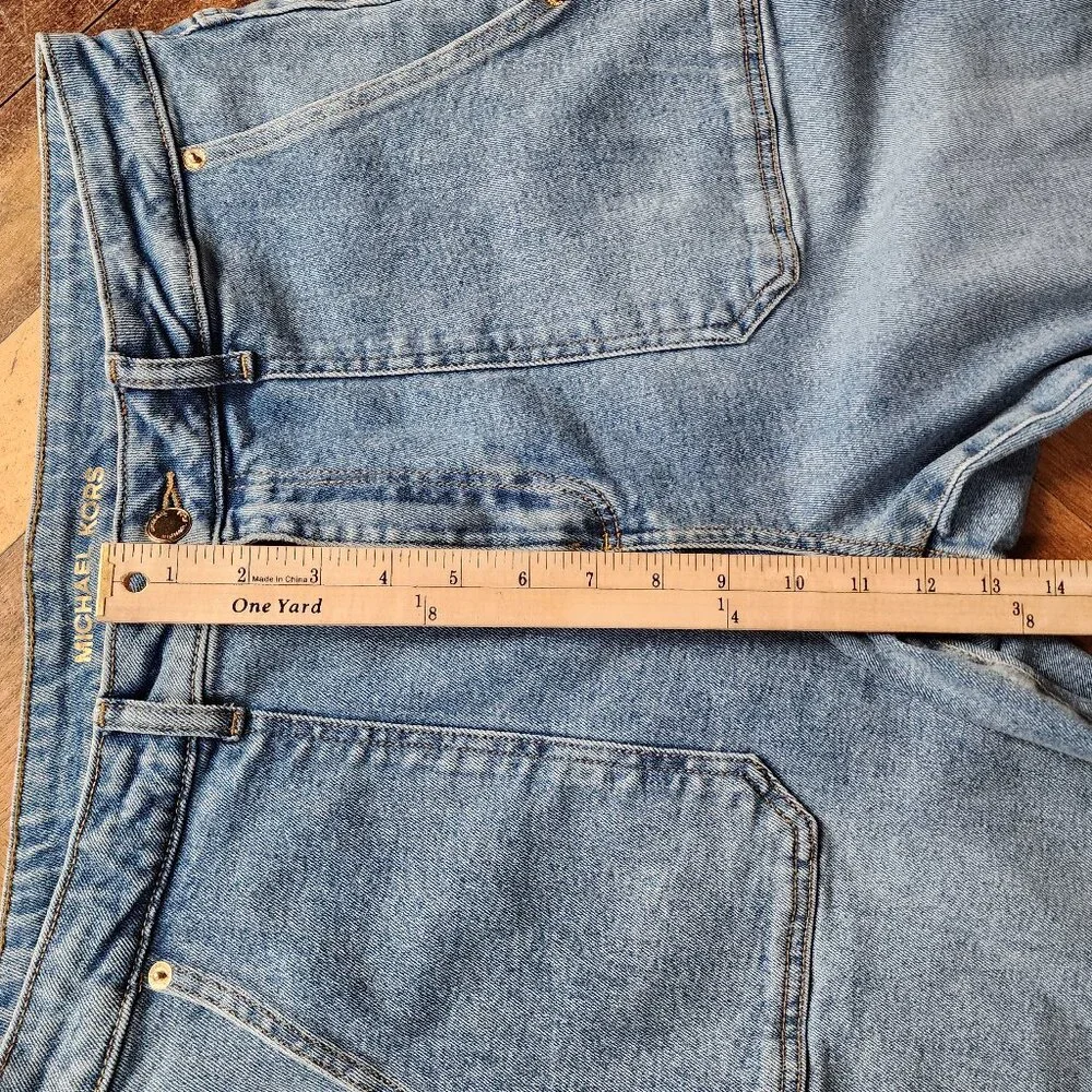 Michael Kors Light Wash Bootcut Flare Jeans Size 14 - Picture 8 of 16